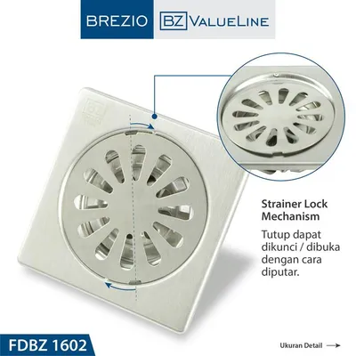 BREZIO FLOOR DRAIN BREZIO 1602 SSS 2