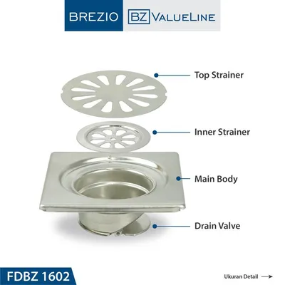 BREZIO FLOOR DRAIN BREZIO 1602 SSS 3
