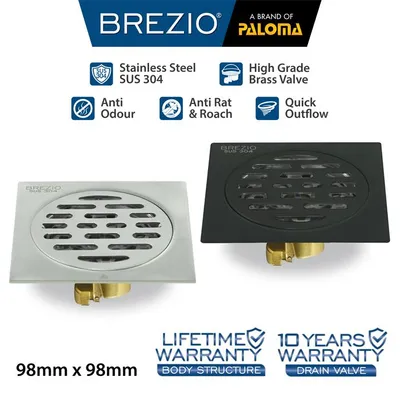 BREZIO FLOOR DRAIN BREZIO 1703 MATTE BLACK 2