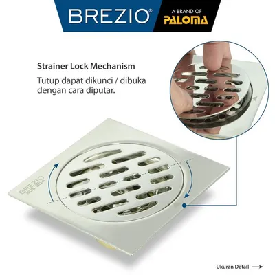 BREZIO FLOOR DRAIN BREZIO 1703 MATTE BLACK 3