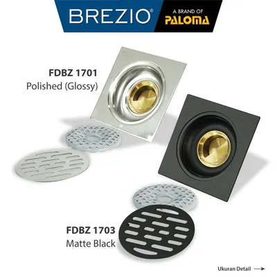 BREZIO FLOOR DRAIN BREZIO 1703 MATTE BLACK 4