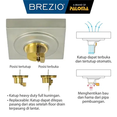 BREZIO FLOOR DRAIN BREZIO 1802 SSS 5