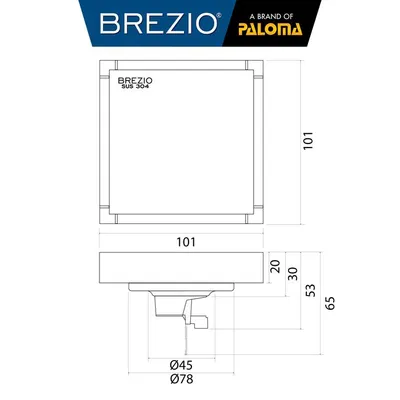 BREZIO FLOOR DRAIN BREZIO 1802 SSS 7