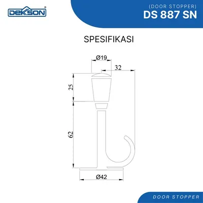 DOOR STOPPER DEKKSON DS 887 SN 3