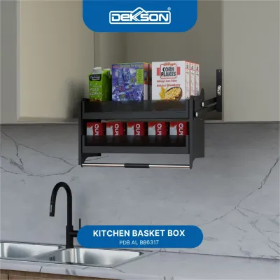 KITCHEN BASKET BOX DEKKSON PDB AL BB6317 900MM GREY 2