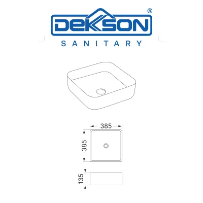 BASIN ABOVE COUNTER DEKKSON BAC 1455 WH 5