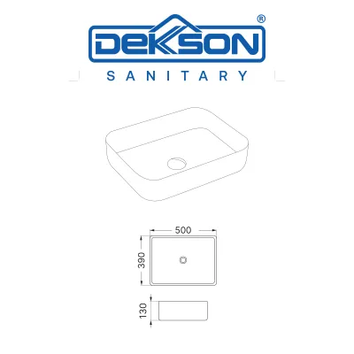 BASIN ABOVE COUNTER DEKKSON BAC 1555 WH 5