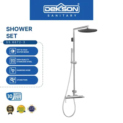 SHOWER SET 3 FUNCTION SUS 316 DEKKSON SS 8672-3 SSS 3