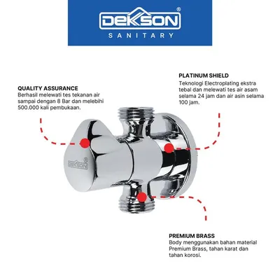 STOP VALVE 2 OUT DEKKSON SV 8009-2  CP 4