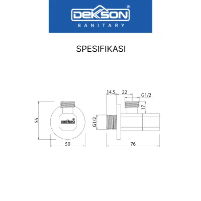 STOP VALVE 2 OUT DEKKSON SV 8004-2  CP 5