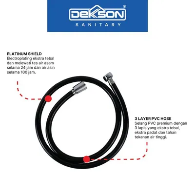 TOILET SHOWER HOSE DEKKSON TSH 8001-1200  MB 2