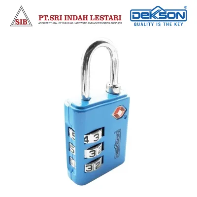 PADLOCK DEKKSON LUGGAGE TSA 3533 SQ BLUE 2