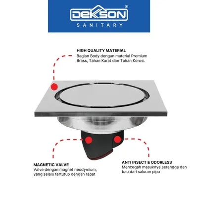 FLOOR DRAIN DEKKSON FD 9808 BR  CP 3