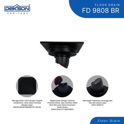 FLOOR DRAIN DEKKSON FD 9808 BR  CP 4
