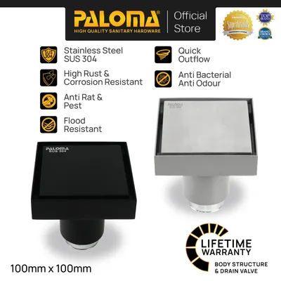 FLOOR DRAIN PALOMA 2201SD SATIN DURASEAL 8