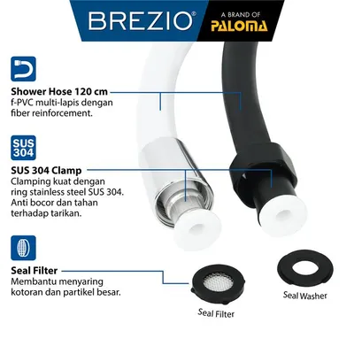 TOILET SHOWER SET BREZIO 2101 CP CHROME 3