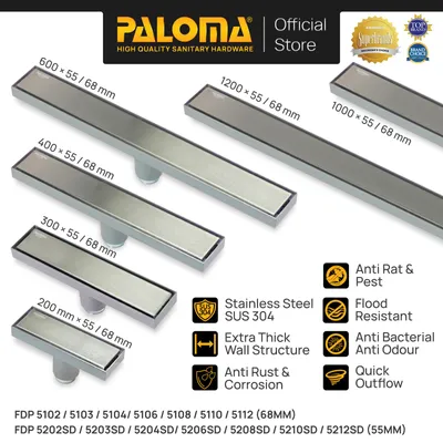 FLOOR DRAIN LINEAR 60CM 5106 SSS 2