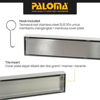 FLOOR DRAIN LINEAR 20CM 5102 SATIN DURASEAL 6
