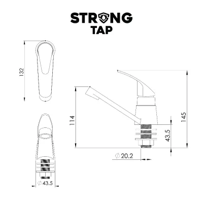 BASIN TAP PLASTIC STRONG TAP BT 8390 CP 3