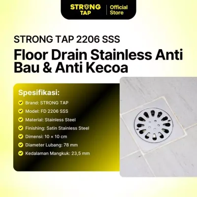 FLOOR DRAIN STRONG TAP FD 2206 SSS 2