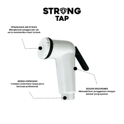 JET SHOWER SET STRONG TAP JSS 8120 WH 2