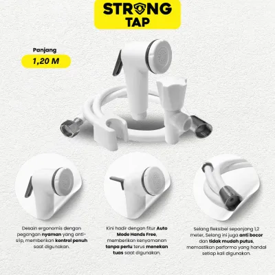 JET SHOWER SET+STOP VALVE STRONG TAP JSS 8120SV WH 2