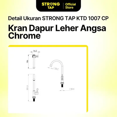 KITCHEN TAP DECK PLASTIC STRONG TAP KTD 1007 CP 3