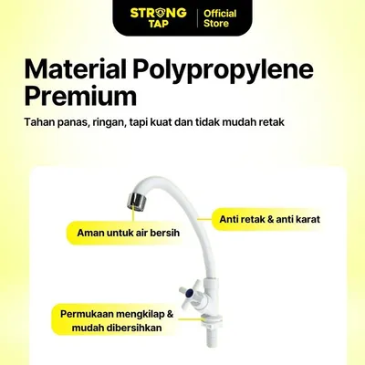 KITCHEN TAP DECK PLASTIC STRONG TAP KTD 3424 WH 3