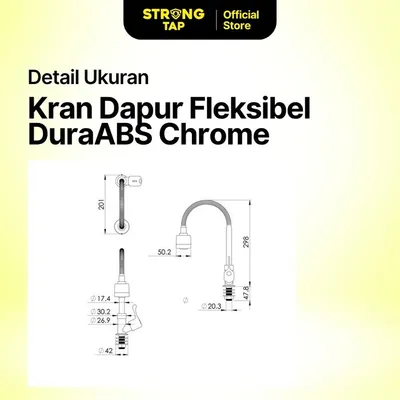 KITCHEN TAP DECK PLASTIC STRONG TAP KTD 8340 CP 4
