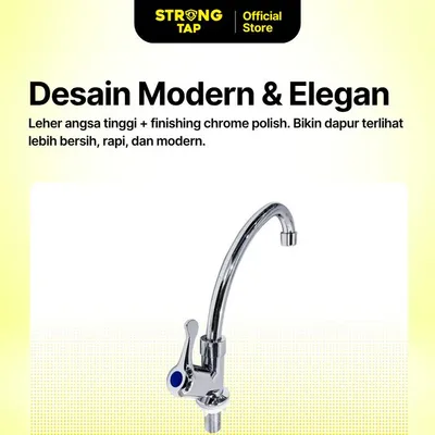 KITCHEN TAP DECK PLASTIC STRONG TAP KTD 8342 CP 3