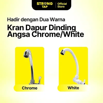 KITCHEN TAP WALL PLASTIC STRONG TAP KTW 8343 WH 3