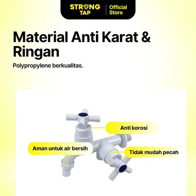 WALL TAP 2 OUT PLASTIC STRONG TAP WT 5514 WH 6
