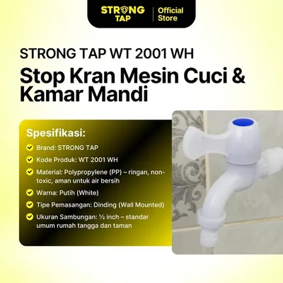 WALL TAP PLASTIC STRONG TAP WT 2001 WH 2