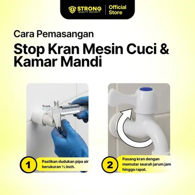 WALL TAP PLASTIC STRONG TAP WT 2001 WH 4