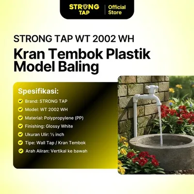 WALL TAP PLASTIC STRONG TAP WT 2002 WH 2