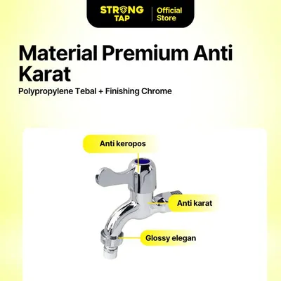 WALL TAP PLASTIC STRONG TAP WT 2003 CP 5