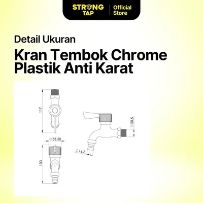 WALL TAP PLASTIC STRONG TAP WT 2005 CP 4