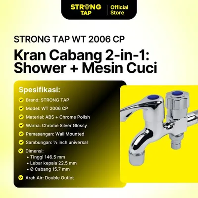 WALL TAP PLASTIC STRONG TAP WT 2006 CP 2