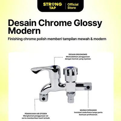 WALL TAP PLASTIC STRONG TAP WT 2006 CP 3