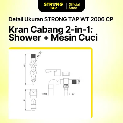 WALL TAP PLASTIC STRONG TAP WT 2006 CP 5