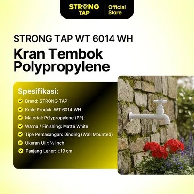 WALL TAP PLASTIC STRONG TAP WT 6014 WH 2