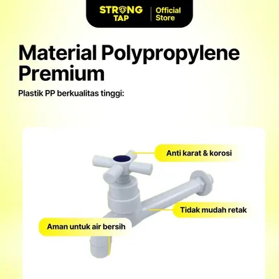 WALL TAP PLASTIC STRONG TAP WT 6014 WH 3