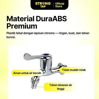 WALL TAP PLASTIC STRONG TAP WT 6514 CP 3