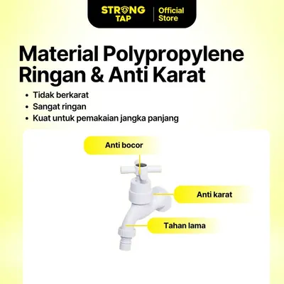 WALL TAP PLASTIC STRONG TAP WT 6514 WH 3