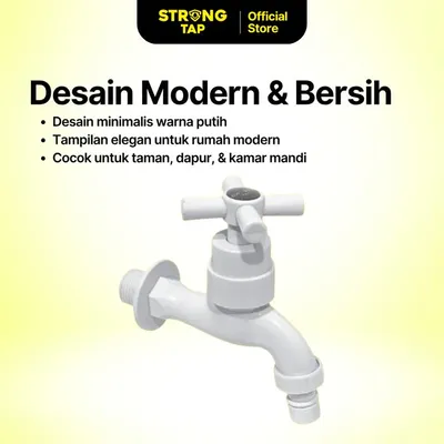 WALL TAP PLASTIC STRONG TAP WT 6514 WH 4