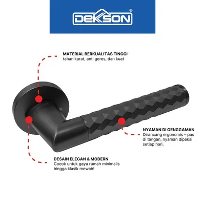 HANDLE DEKKSON LUXURIOUS LHR L8403 GUN METAL 3