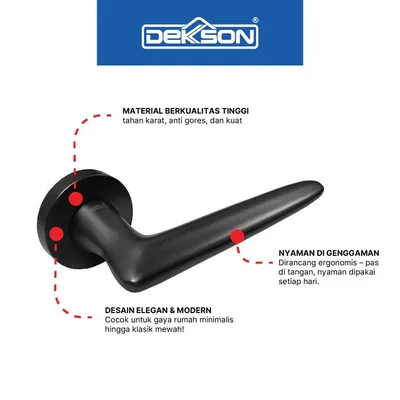 HANDLE DEKKSON LUXURIOUS LHR L8413 GUN METAL 3