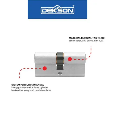CYLINDER DEKKSON CYL DC KK DL70MM MATT BLACK 4