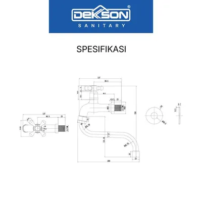 WALL TAP DEKKSON WT 1031 GM 3