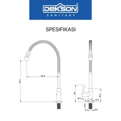 KITCHEN TAP DECK DEKKSON KTD 1001  CP 3